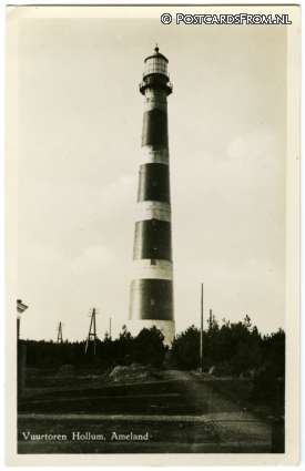 ansichtkaart: Hollum, Vuurtoren