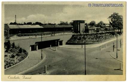 ansichtkaart: Enschede, Tunnel