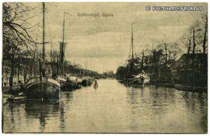 Gouda, Kattensingel ansichtkaart: Gouda, Kattensingel