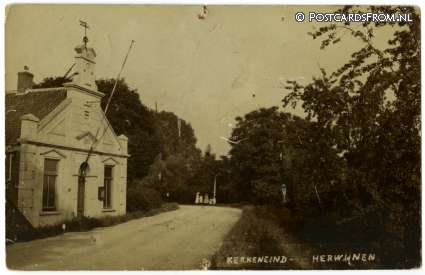Herwijnen, Kerkeneind ansichtkaart: Herwijnen, Kerkeneind
