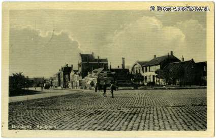 ansichtkaart: Breskens, Spuiplein