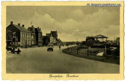ansichtkaart: Breskens, Spuiplein