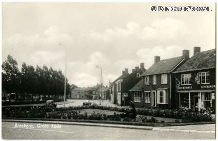ansichtkaart: Breskens, Grote kade