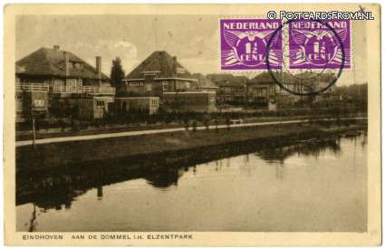 Eindhoven, Aan de Dommel in Elzentpark ansichtkaart: Eindhoven, Aan de Dommel in Elzentpark