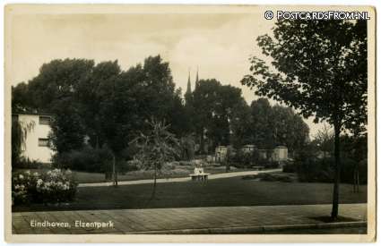 ansichtkaart: Eindhoven, Elzentpark