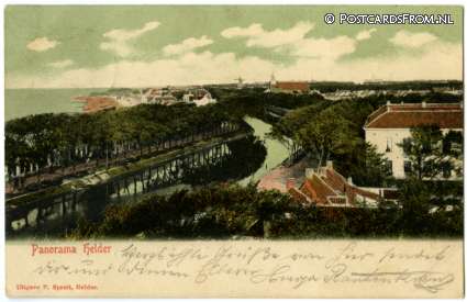 ansichtkaart: Den Helder, Panorama