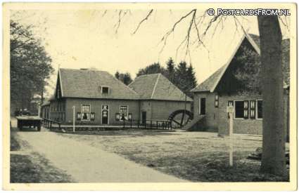 ansichtkaart: Denekamp, Singraven. Watermolen - Cafe Dissel