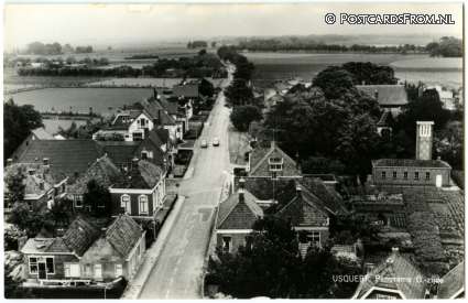 Usquert, Panorama O.-zijde ansichtkaart: Usquert, Panorama O.-zijde