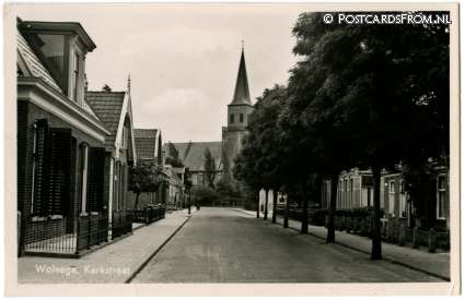 Wolvega, Kerkstraat ansichtkaart: Wolvega, Kerkstraat