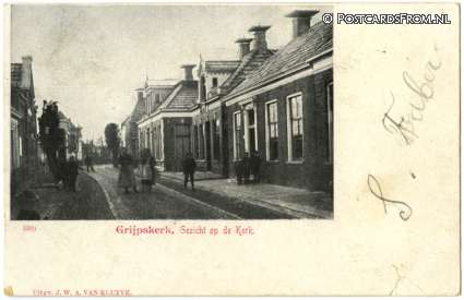 ansichtkaart: Grijpskerk, Gezicht op de Kerk