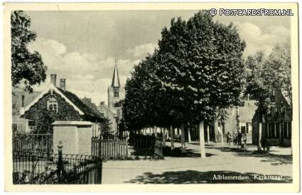 ansichtkaart: Alblasserdam, Kerkstraat