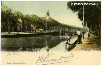 ansichtkaart: Den Helder, Postbrug