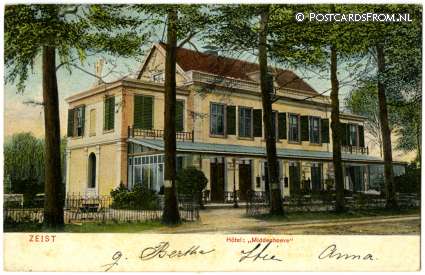 Zeist, Hotel 'Middenhoeve' ansichtkaart: Zeist, Hotel 'Middenhoeve'