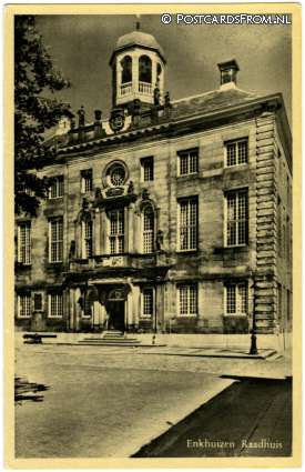 ansichtkaart: Enkhuizen, Raadhuis