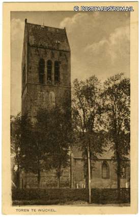 ansichtkaart: Wijckel, Toren
