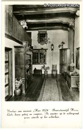 ansichtkaart: Hoorn NH, Voorhuis van museum 'Huis 1624'