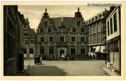 Hoorn NH, Raadhuis Nieuwstraat ansichtkaart: Hoorn NH, Raadhuis Nieuwstraat