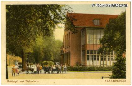 ansichtkaart: Vlaardingen, Hofsingel met Ziekenhuis