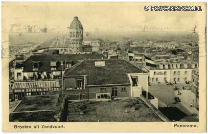 Zandvoort, Panorama met Watertoren ansichtkaart: Zandvoort, Panorama met Watertoren