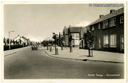Oude-Tonge, Emmastraat ansichtkaart: Oude-Tonge, Emmastraat