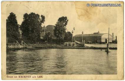 Krimpen aan de Lek, Scheepswerf ansichtkaart: Krimpen aan de Lek, Scheepswerf