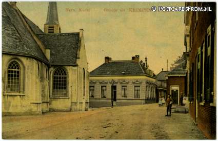 ansichtkaart: Krimpen aan de Lek, Herv. Kerk