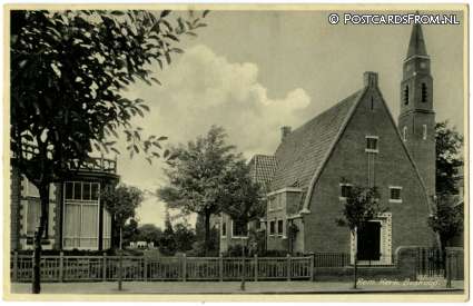 ansichtkaart: Boskoop, Rem. Kerk