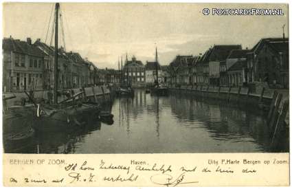 ansichtkaart: Bergen op Zoom, Haven