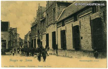 Bergen op Zoom, Steenbergsche straat ansichtkaart: Bergen op Zoom, Steenbergsche straat