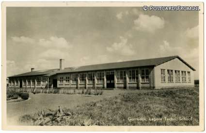 ansichtkaart: Gorredijk, Lagere Techn. School