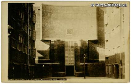 Amsterdam, Marco Polo-School - IX Olympiade 1928. Polen ansichtkaart: Amsterdam, Marco Polo-School - IX Olympiade 1928. Polen