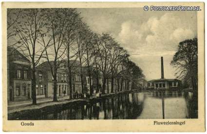 Gouda, Fluweelensingel ansichtkaart: Gouda, Fluweelensingel