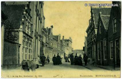 Monnickendam, Noordeinde ansichtkaart: Monnickendam, Noordeinde