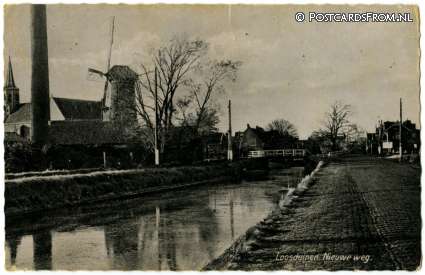 ansichtkaart: Loosduinen, Nieuwe weg