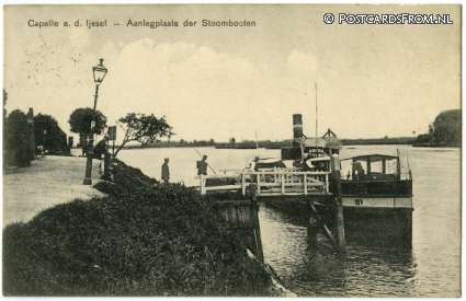 ansichtkaart: Capelle ad IJssel, Aanlegplaats der Stoombooten
