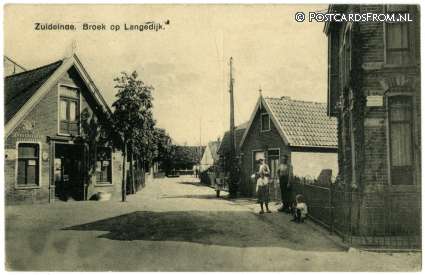 ansichtkaart: Broek op Langedijk, Zuideinde