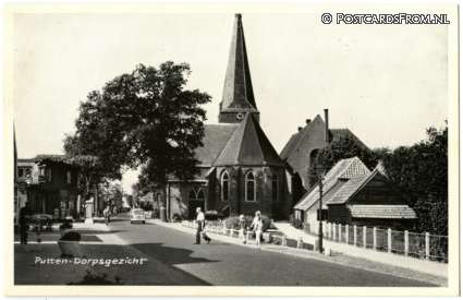 ansichtkaart: Putten, Dorpsgezicht