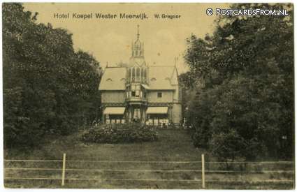 ansichtkaart: Berg en Dal, Wester Meerwijk. Hotel Koepel