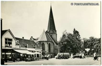 ansichtkaart: Doorn, Dorpsplein