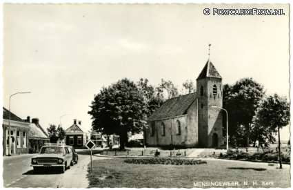 ansichtkaart: Mensingeweer, N.H. Kerk
