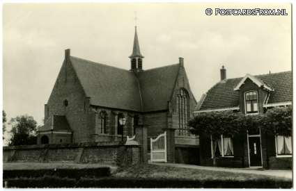 Oegstgeest, Groene Kerkje ansichtkaart: Oegstgeest, Groene Kerkje