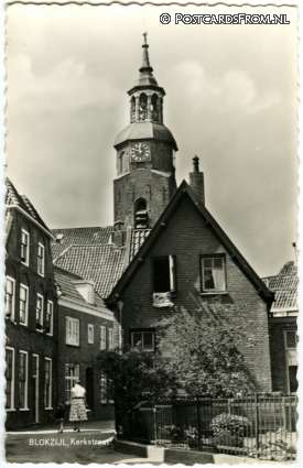 ansichtkaart: Blokzijl, Kerkstraat
