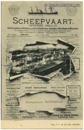 Rotterdam, Scheepvaart Nieuwsblad. Koningshaven ansichtkaart: Rotterdam, Scheepvaart Nieuwsblad. Koningshaven