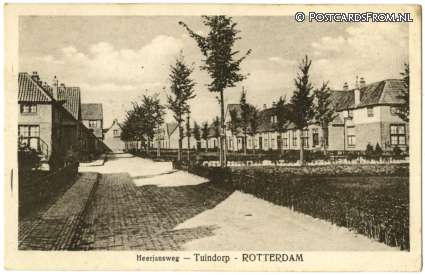 Rotterdam, Tuindorp Vreewijk. Heerjansweg ansichtkaart: Rotterdam, Tuindorp Vreewijk. Heerjansweg
