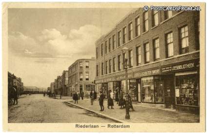 ansichtkaart: Rotterdam, Riederlaan