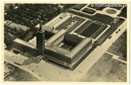 ansichtkaart: Rotterdam, Museum Boymans. Luchtopname
