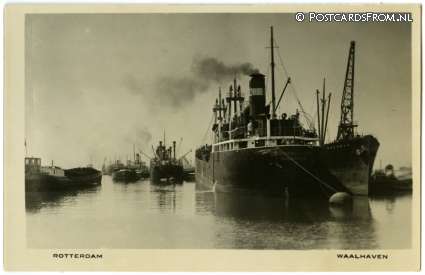 ansichtkaart: Rotterdam, Waalhaven