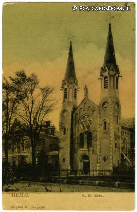 Heiloo, R.K. Kerk ansichtkaart: Heiloo, R.K. Kerk