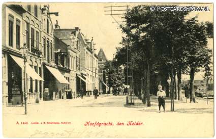 ansichtkaart: Den Helder, Hoofdgracht