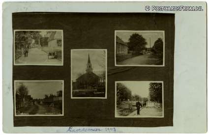 Landsmeer, Noordeinde - Kerkbuurt ansichtkaart: Landsmeer, Noordeinde - Kerkbuurt